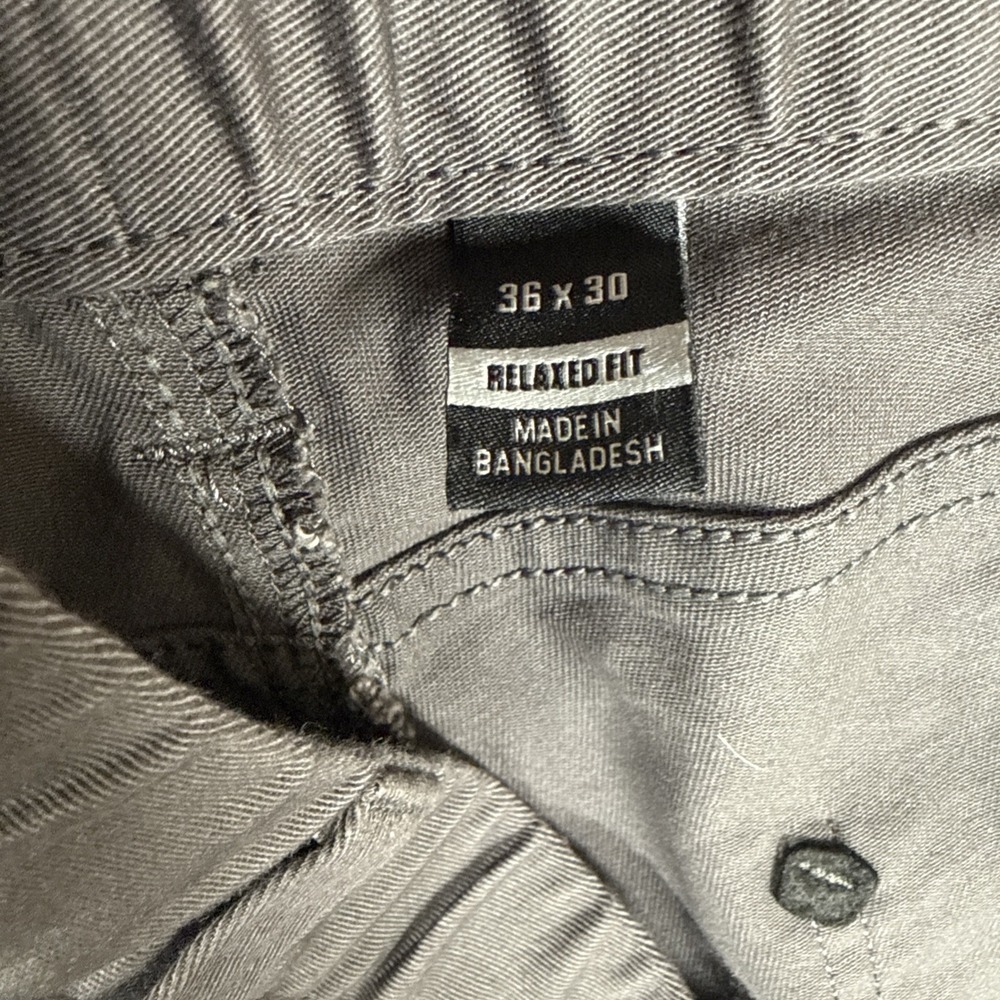 Carhartt Force Pant Khaki Men's 36x30 Gray Relaxed Fit Work - Picture 8 of 9